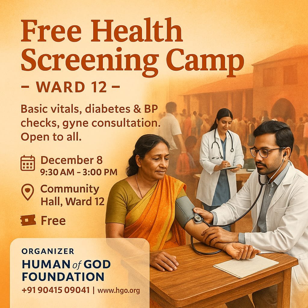 Free Health Screening Camp – Ward 12